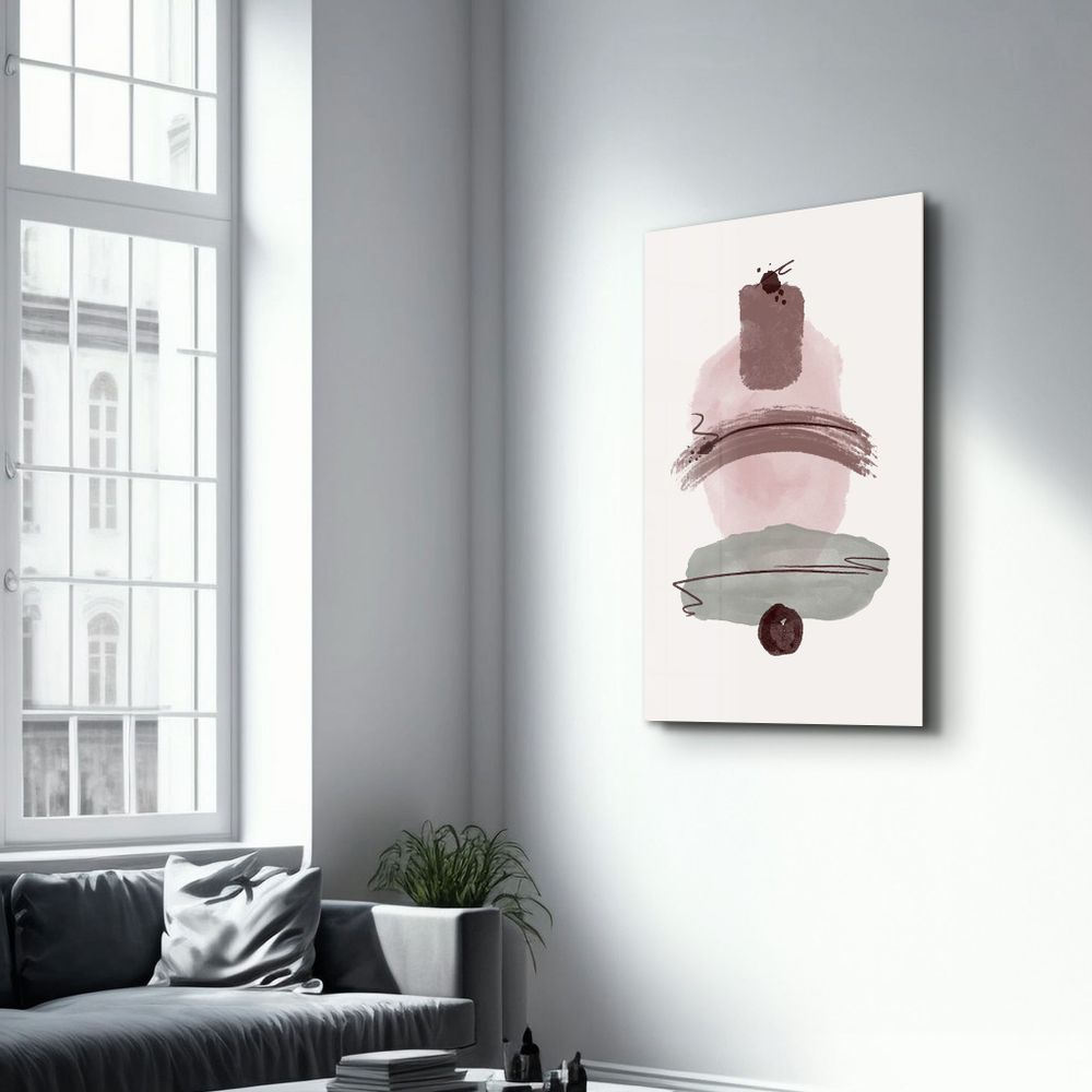 Other wall decoration - Abstract Shapes V1 | Glass Wall Art - ARTDESIGNA
