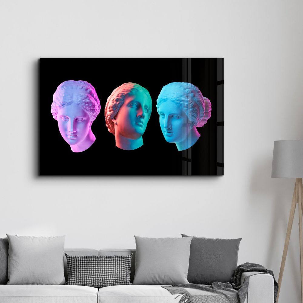 Other wall decoration - Abstract Colorful Venus Statue | Glass Wall Art - ARTDESIGNA