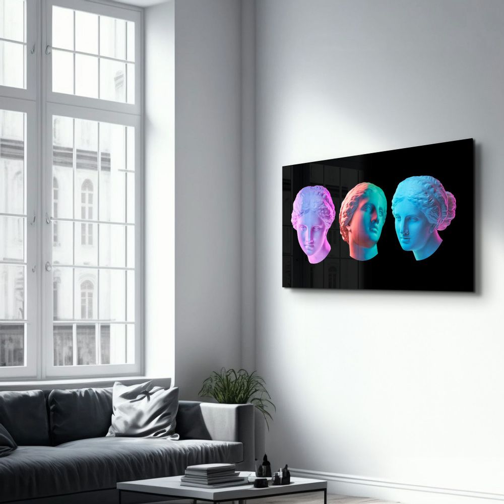 Other wall decoration - Abstract Colorful Venus Statue | Glass Wall Art - ARTDESIGNA