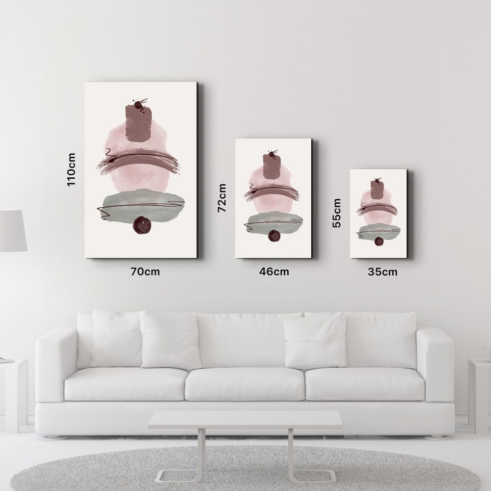 Other wall decoration - Abstract Shapes V1 | Glass Wall Art - ARTDESIGNA
