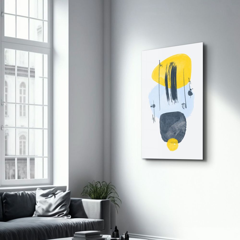 Autres décorations murales - Abstract Shapes V2 | Glass Wall Art - ARTDESIGNA