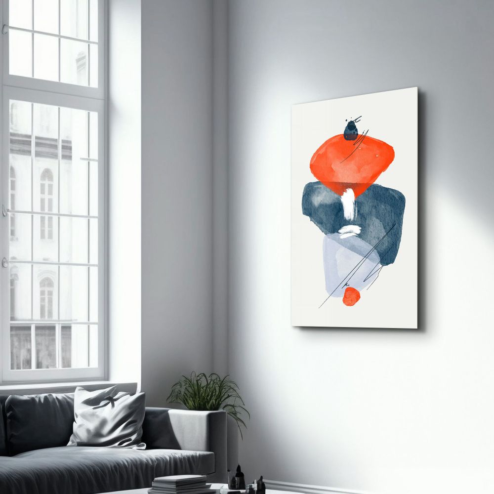 Other wall decoration - Abstract Shapes V3 | Glass Wall Art - ARTDESIGNA