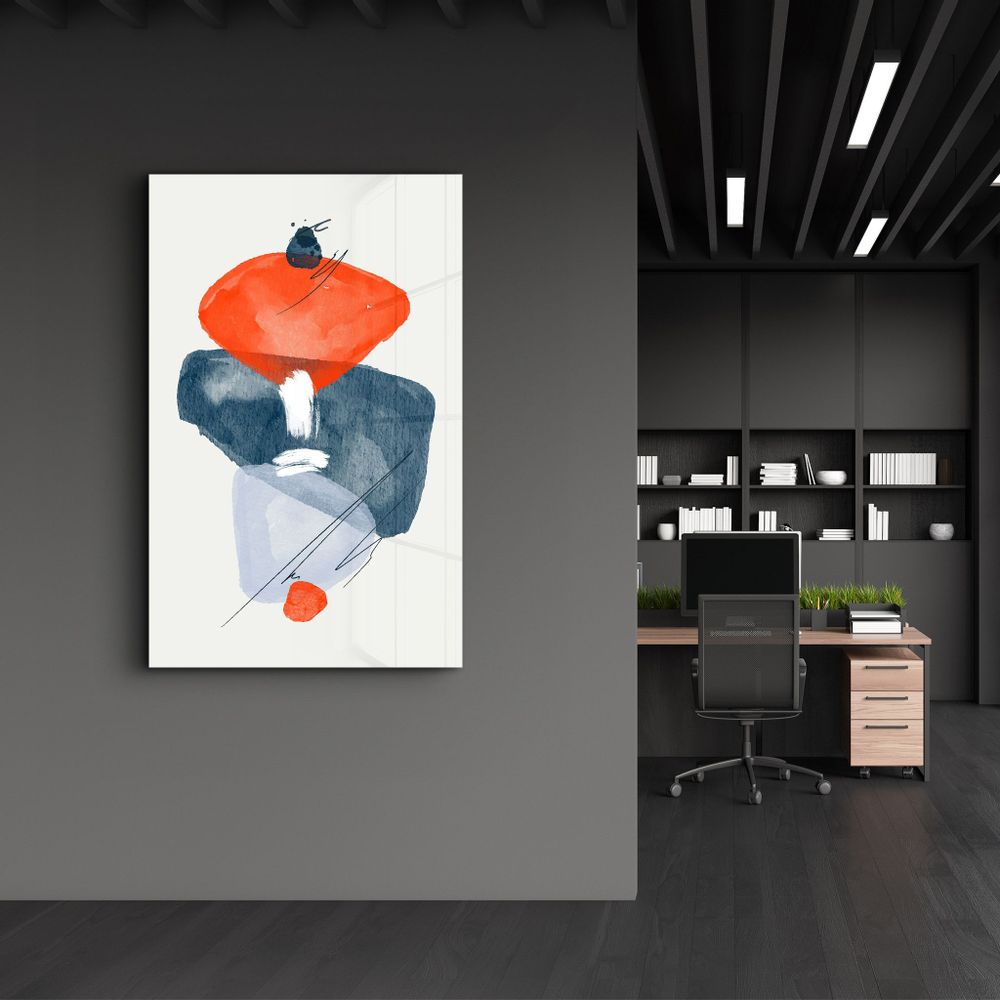 Other wall decoration - Abstract Shapes V3 | Glass Wall Art - ARTDESIGNA