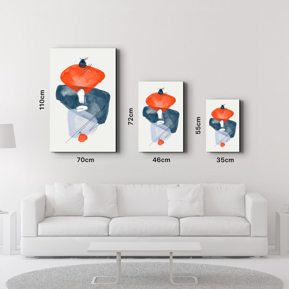 Other wall decoration - Abstract Shapes V3 | Glass Wall Art - ARTDESIGNA