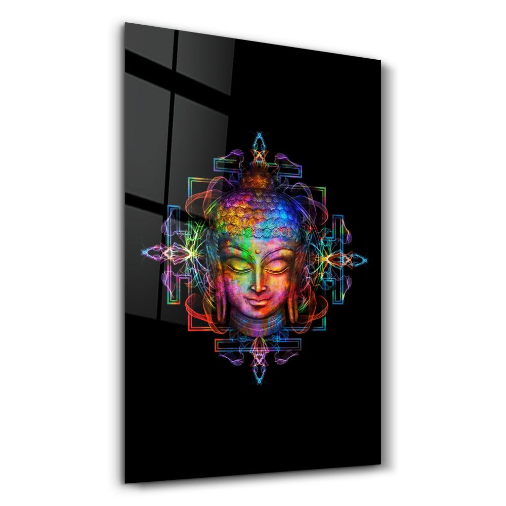 Other wall decoration - Rainbow Buddha | Glass Wall Art - ARTDESIGNA