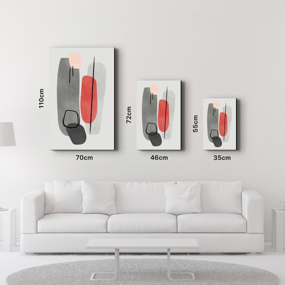 Autres décorations murales - Abstract Shapes V4 | Glass Wall Art - ARTDESIGNA