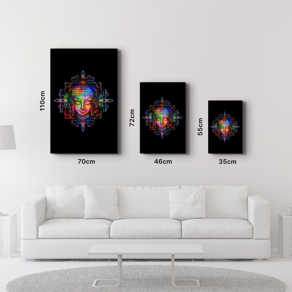Other wall decoration - Rainbow Buddha | Glass Wall Art - ARTDESIGNA