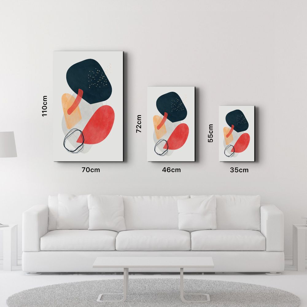 Other wall decoration - Abstract Shapes V6 | Glass Wall Art - ARTDESIGNA