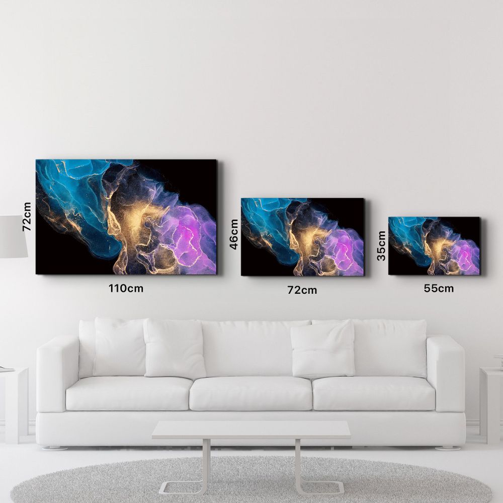 Autres décorations murales - Abstract Colorful Clouds | Glass Wall Art - ARTDESIGNA