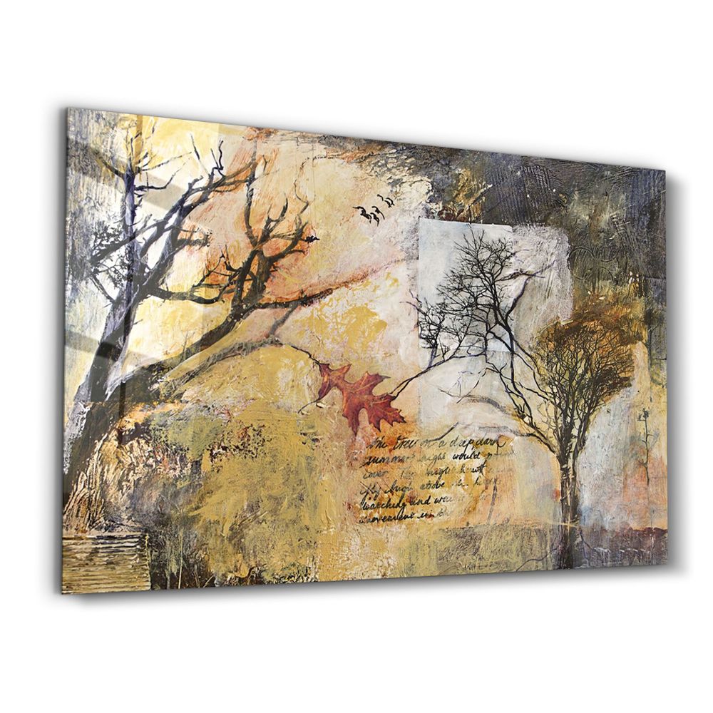 Other wall decoration - A Note Between Trees | Glass Wall Art - ARTDESIGNA