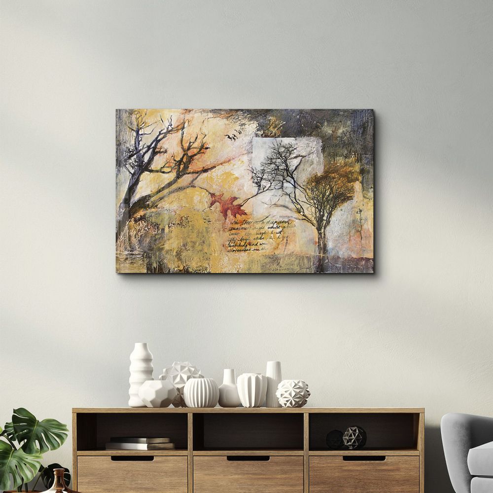 Other wall decoration - A Note Between Trees | Glass Wall Art - ARTDESIGNA