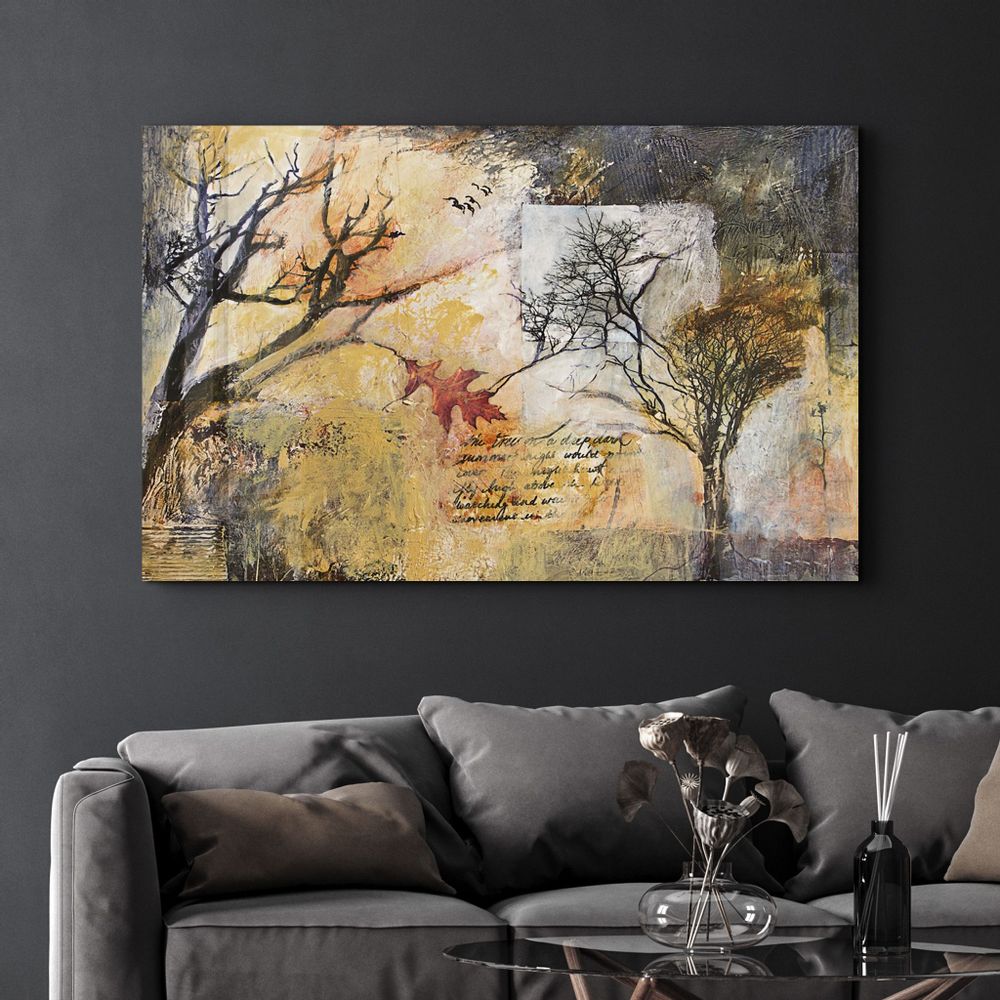 Other wall decoration - A Note Between Trees | Glass Wall Art - ARTDESIGNA