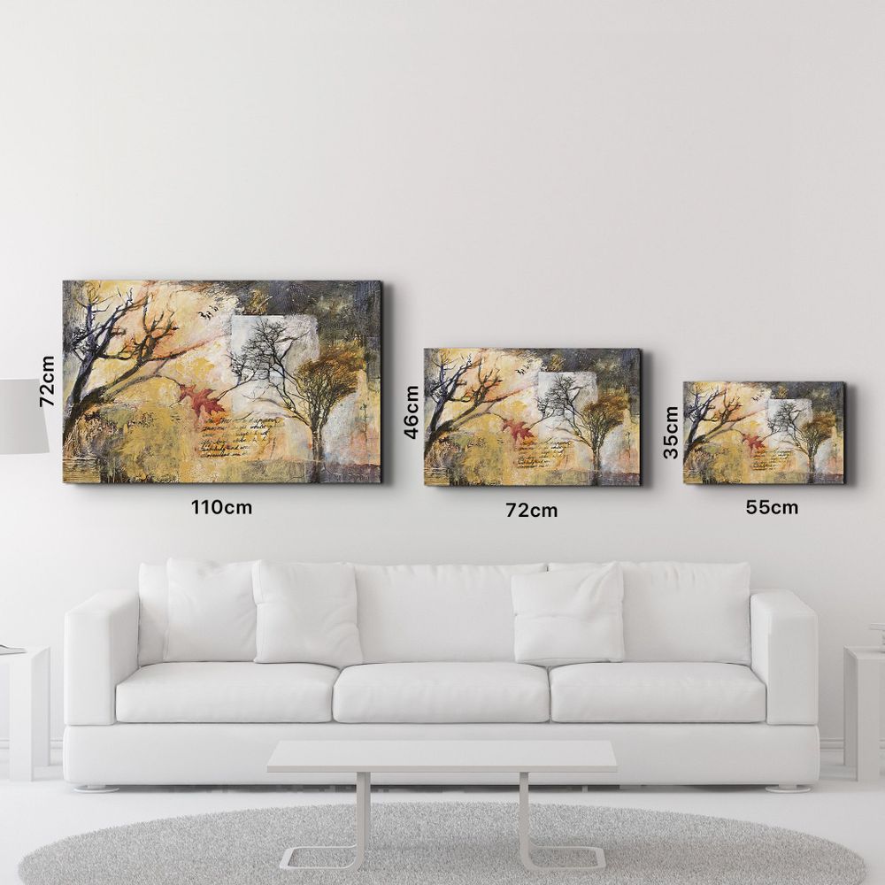 Other wall decoration - A Note Between Trees | Glass Wall Art - ARTDESIGNA