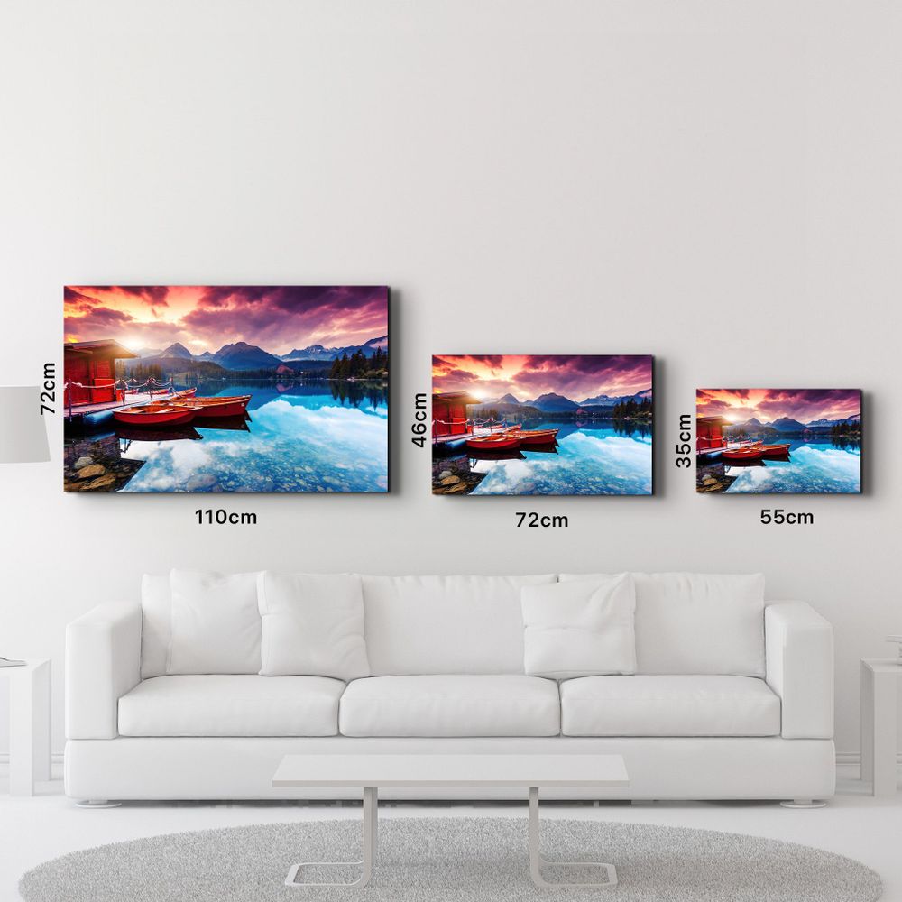 Other wall decoration - Calm Lake | Glass Wall Art - ARTDESIGNA