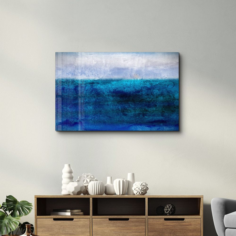 Other wall decoration - Blue Gradient | Glass Wall Art - ARTDESIGNA
