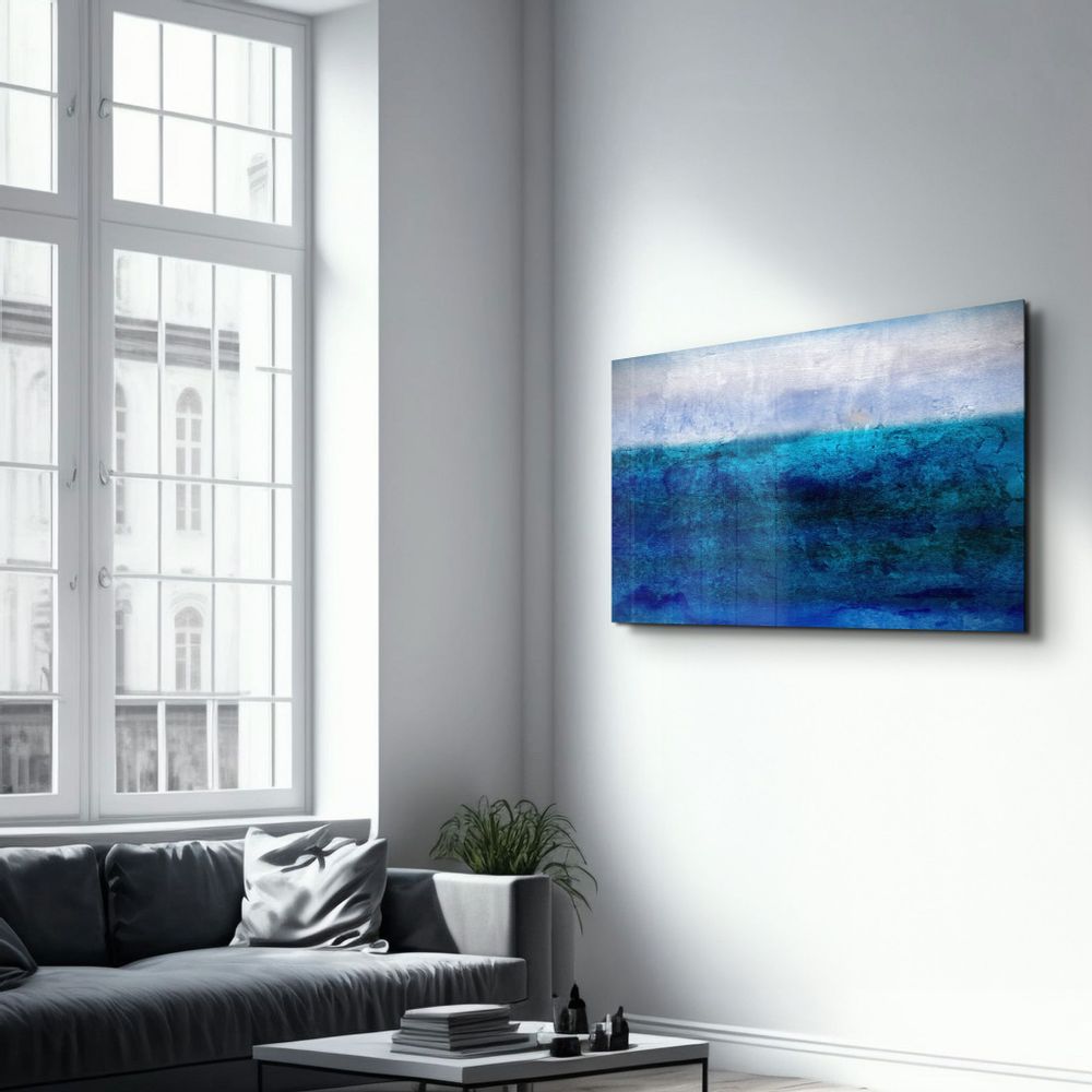 Other wall decoration - Blue Gradient | Glass Wall Art - ARTDESIGNA