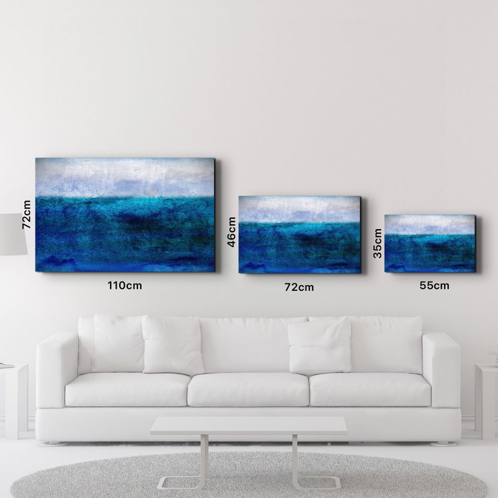 Other wall decoration - Blue Gradient | Glass Wall Art - ARTDESIGNA