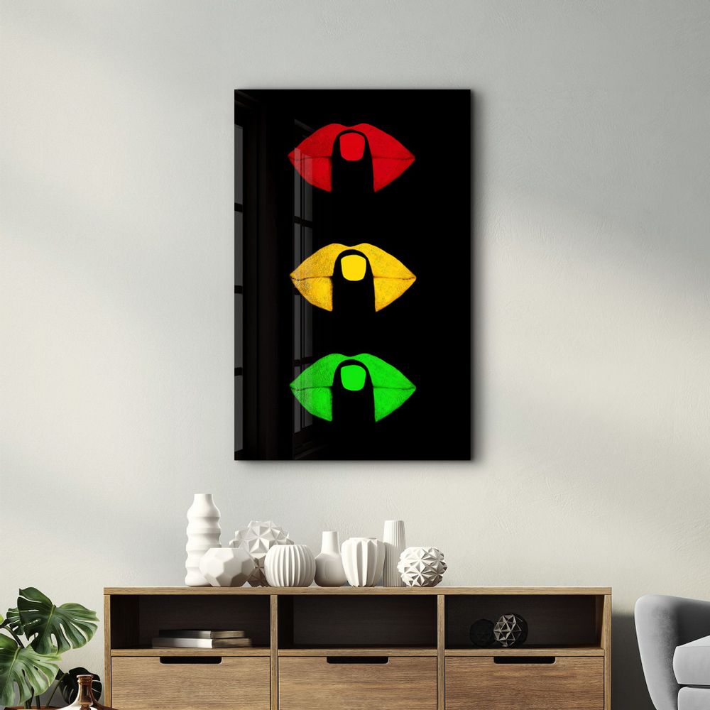 Other wall decoration - Shush In Colors | Glass Wall Art - ARTDESIGNA