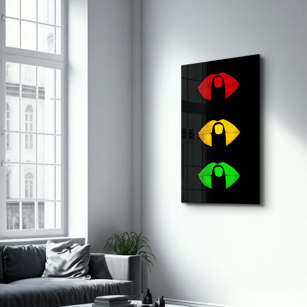 Other wall decoration - Shush In Colors | Glass Wall Art - ARTDESIGNA
