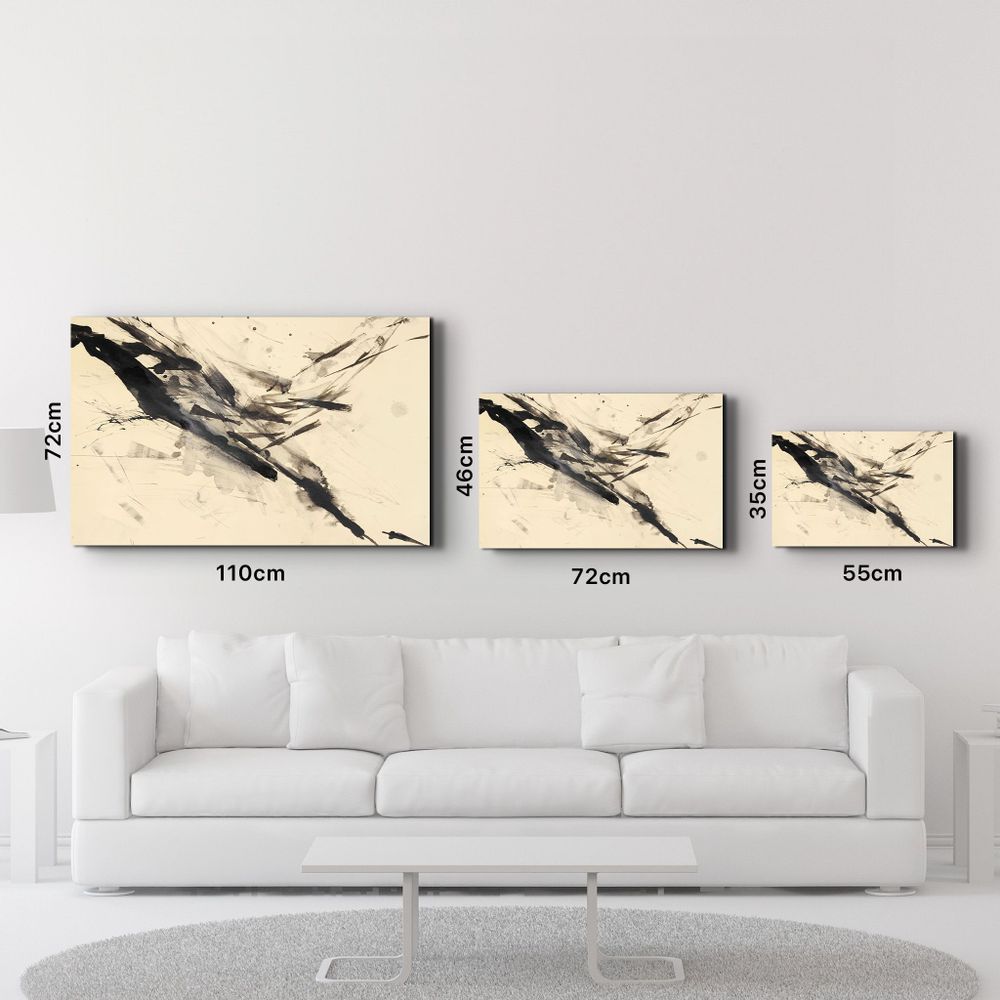 Autres décorations murales - Abstract Brush Strokes | Glass Wall Art - ARTDESIGNA