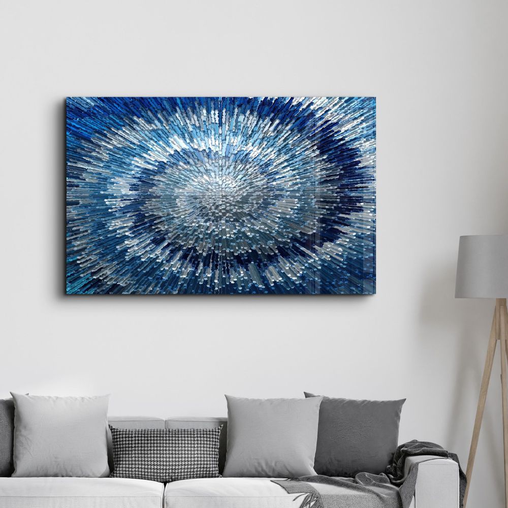 Other wall decoration - Shades Of Blue | Glass Wall Art - ARTDESIGNA
