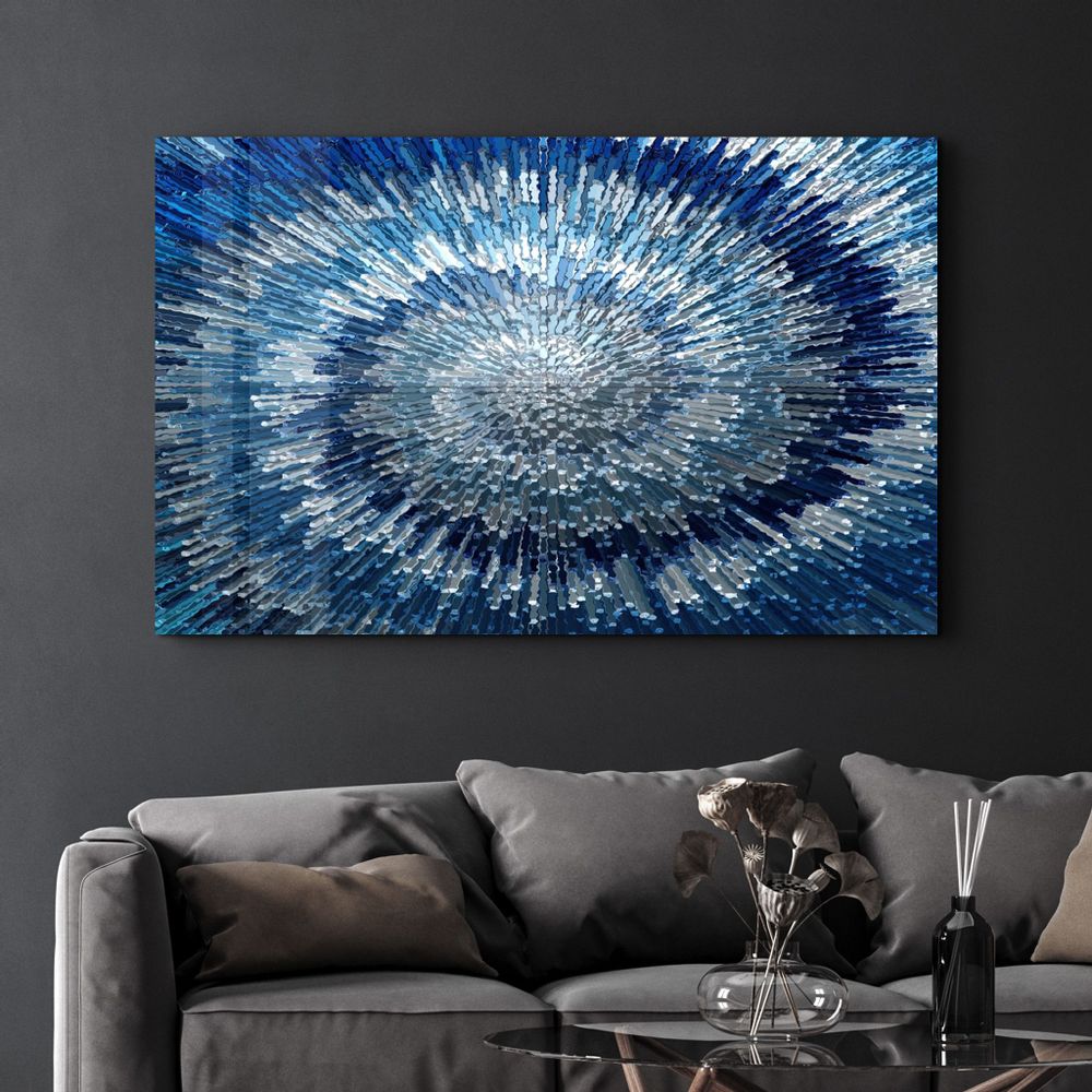 Other wall decoration - Shades Of Blue | Glass Wall Art - ARTDESIGNA
