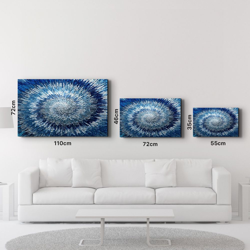 Other wall decoration - Shades Of Blue | Glass Wall Art - ARTDESIGNA