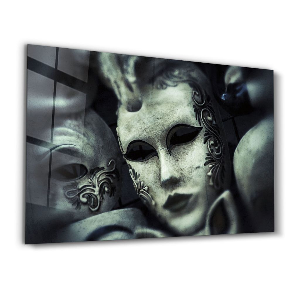 Autres décorations murales - Masquerade Ball | Glass Wall Art - ARTDESIGNA