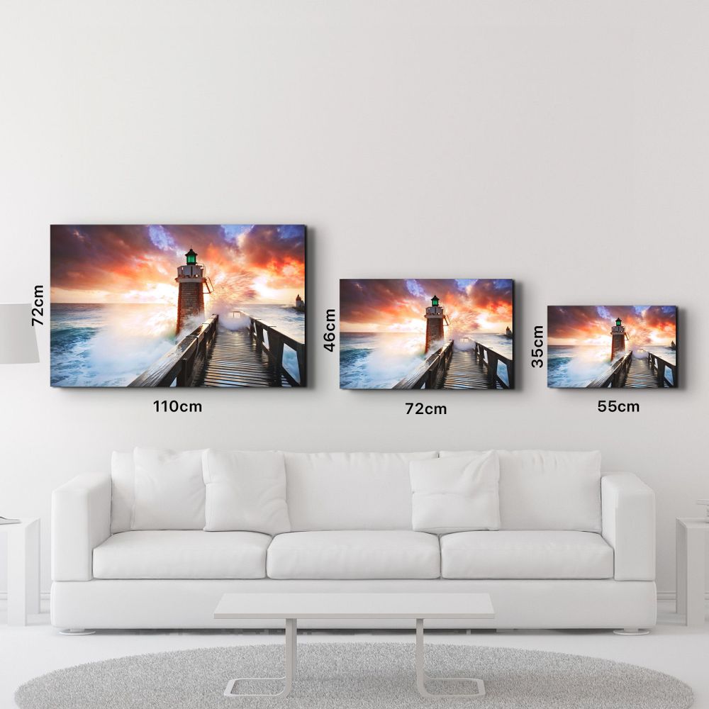 Other wall decoration - Stormy Sea | Glass Wall Art - ARTDESIGNA