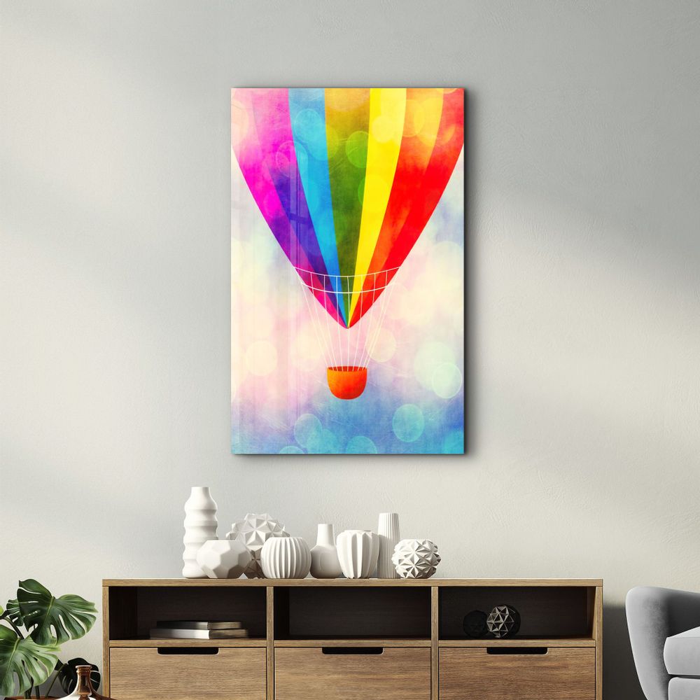Autres décorations murales - The Air Balloon | Glass Wall Art - ARTDESIGNA