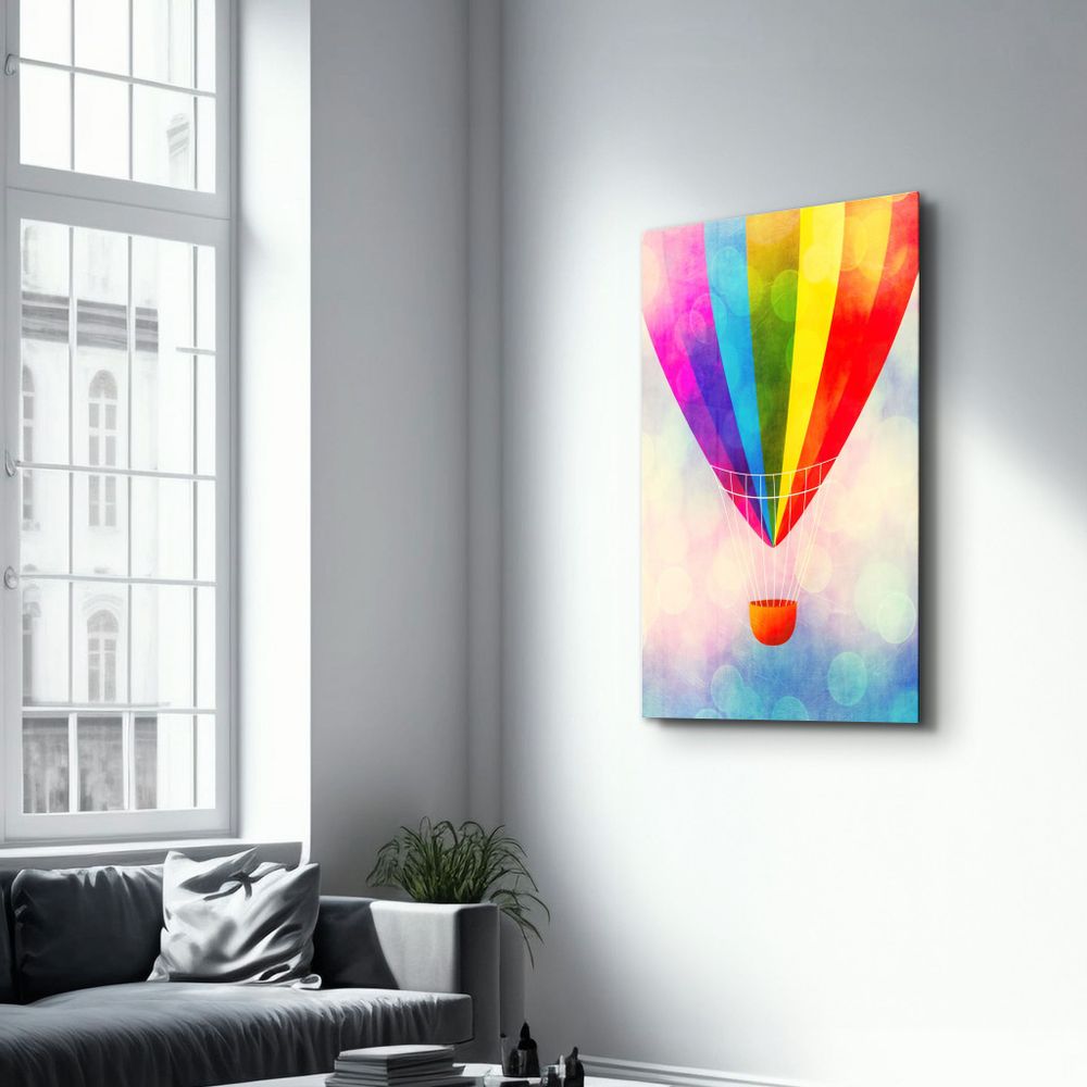 Autres décorations murales - The Air Balloon | Glass Wall Art - ARTDESIGNA