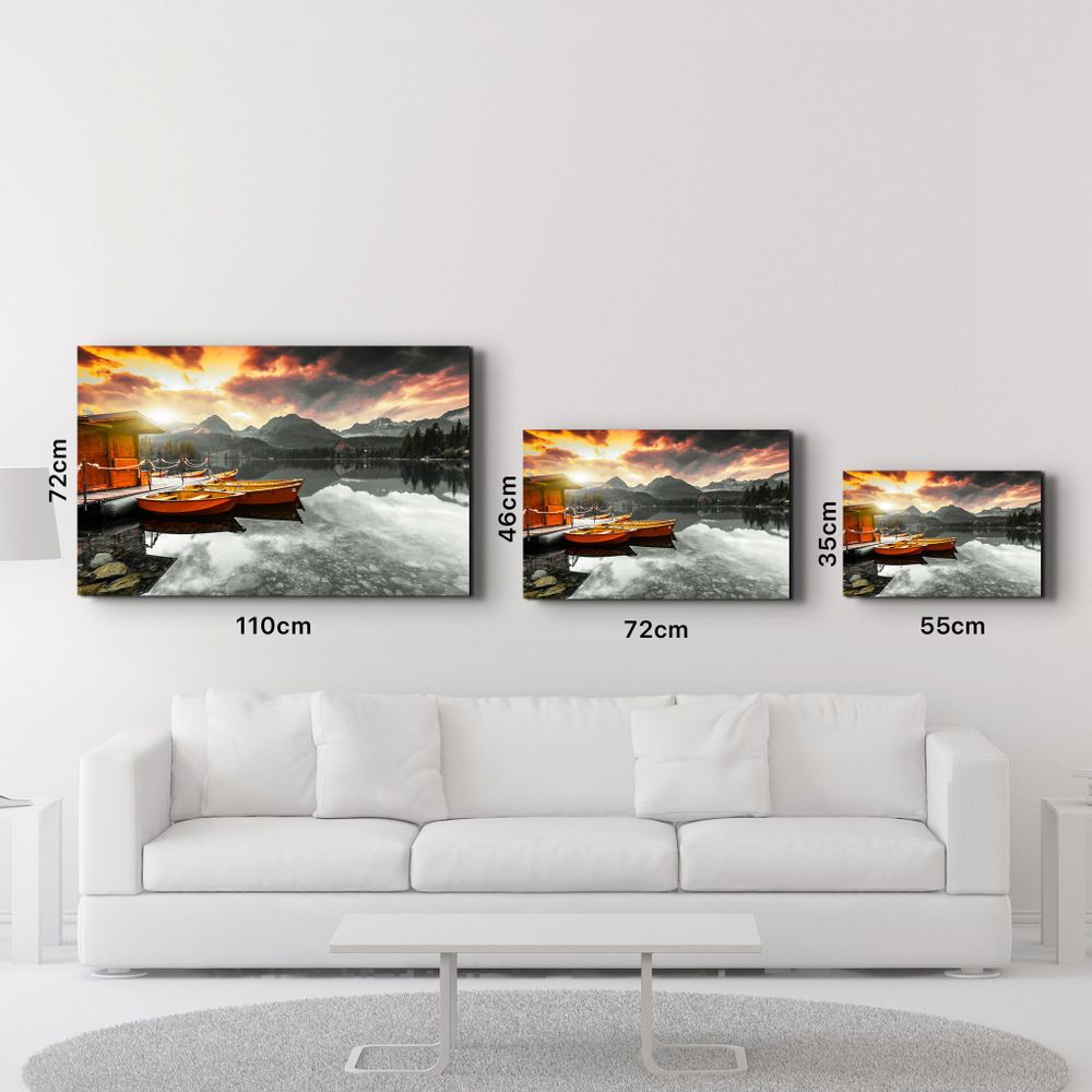 Other wall decoration - Calm Lake V2 | Glass Wall Art - ARTDESIGNA