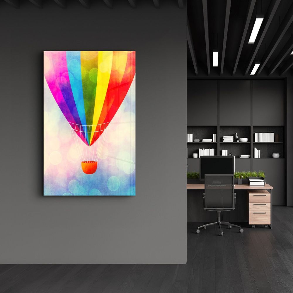 Autres décorations murales - The Air Balloon | Glass Wall Art - ARTDESIGNA