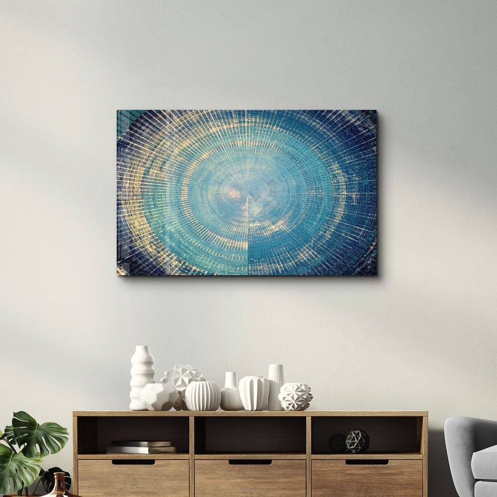 Autres décorations murales - Regime Of Blue | Glass Wall Art - ARTDESIGNA