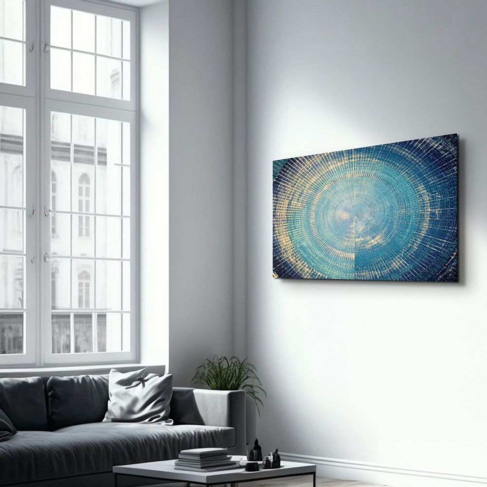 Autres décorations murales - Regime Of Blue | Glass Wall Art - ARTDESIGNA