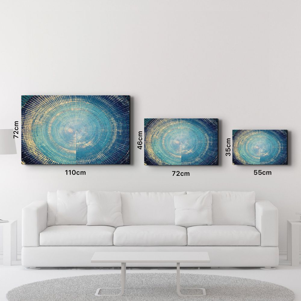 Autres décorations murales - Regime Of Blue | Glass Wall Art - ARTDESIGNA