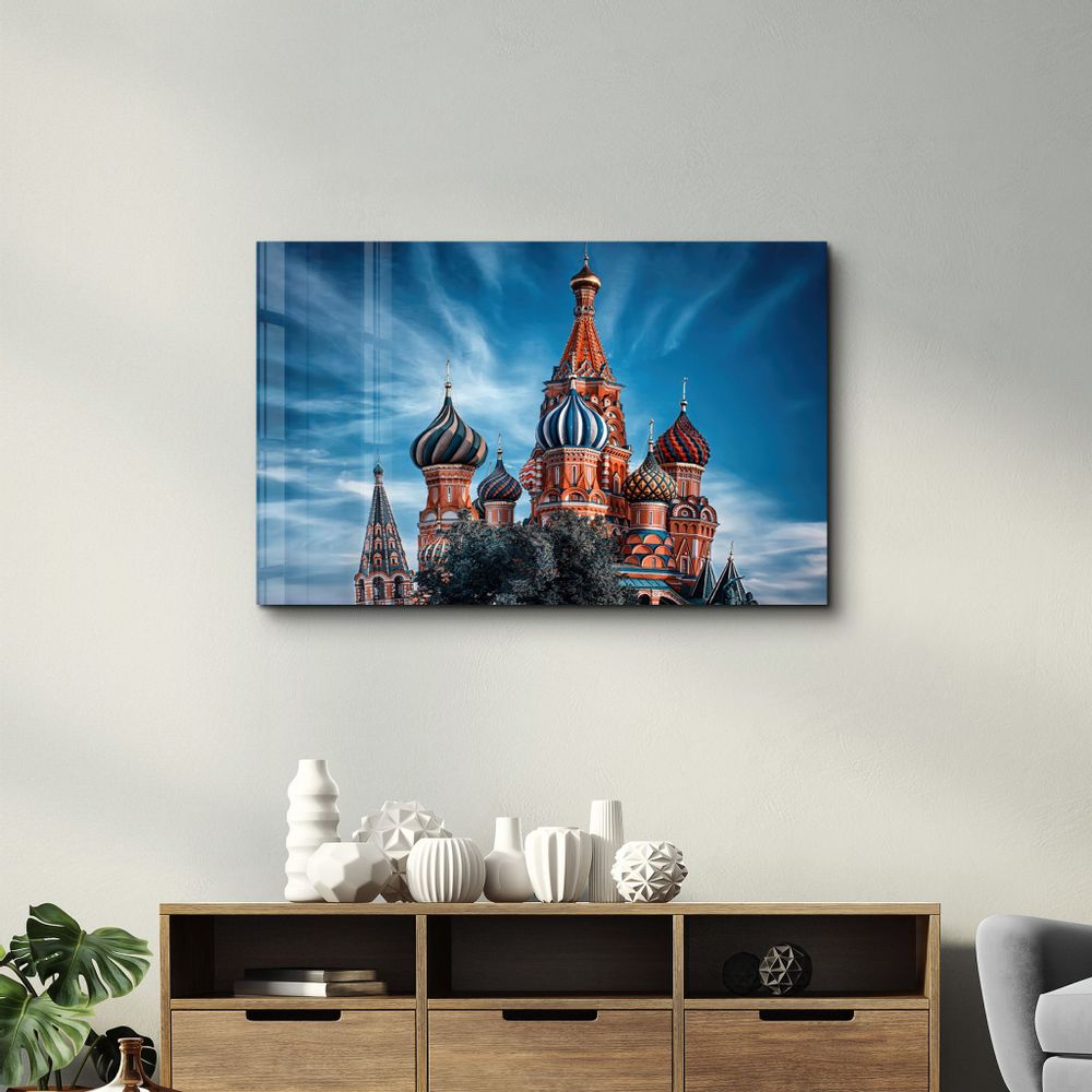Autres décorations murales - Saint Basil's Cathedral | Glass Wall Art - ARTDESIGNA