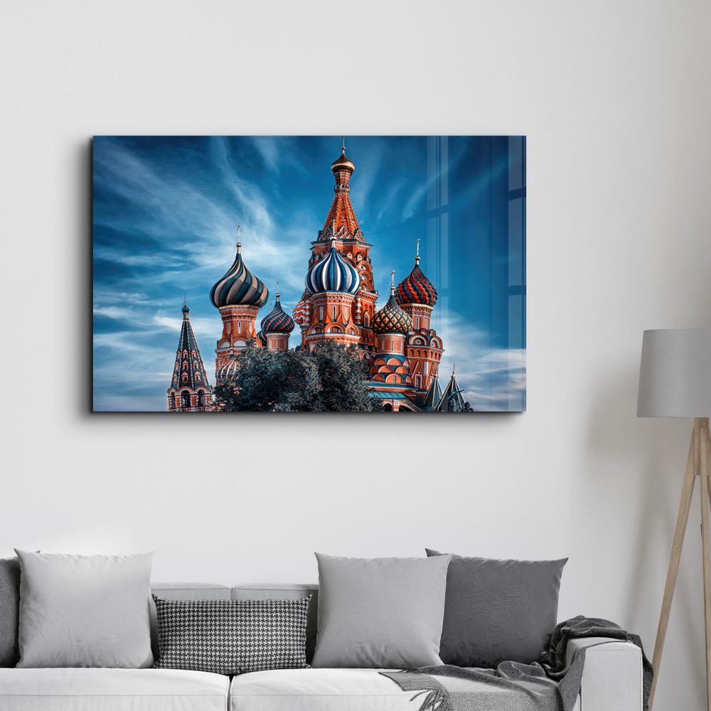 Autres décorations murales - Saint Basil's Cathedral | Glass Wall Art - ARTDESIGNA