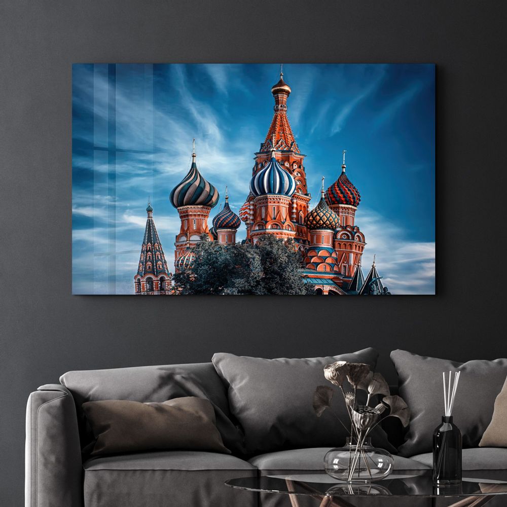 Autres décorations murales - Saint Basil's Cathedral | Glass Wall Art - ARTDESIGNA