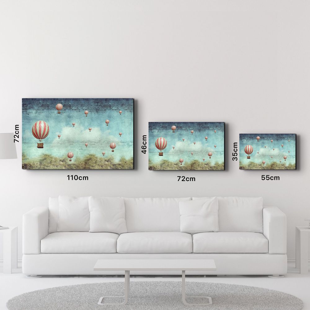Other wall decoration - Abstract Air Balloons | Glass Wall Art - ARTDESIGNA
