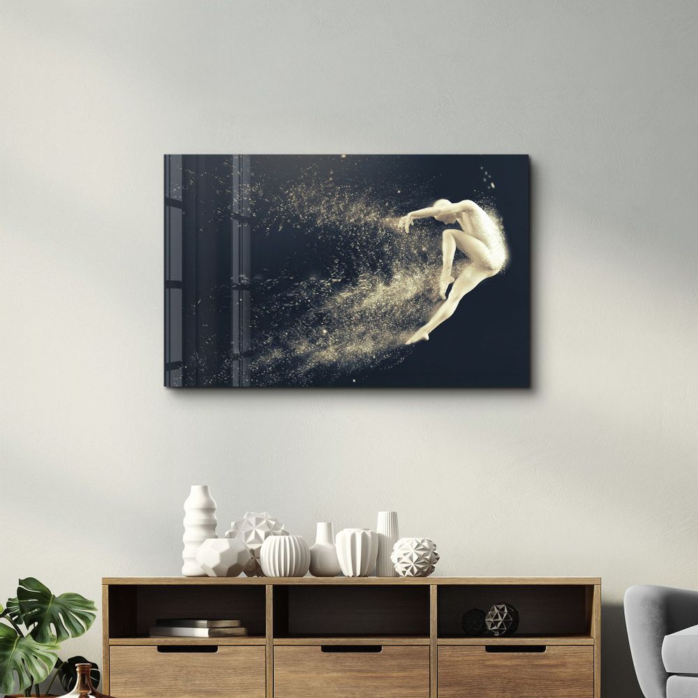 Other wall decoration - Abstract Riddick V2 | Glass Wall Art - ARTDESIGNA