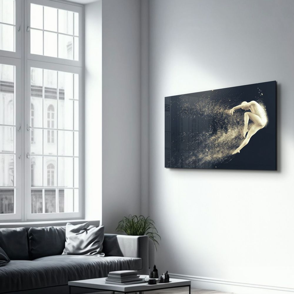 Other wall decoration - Abstract Riddick V2 | Glass Wall Art - ARTDESIGNA