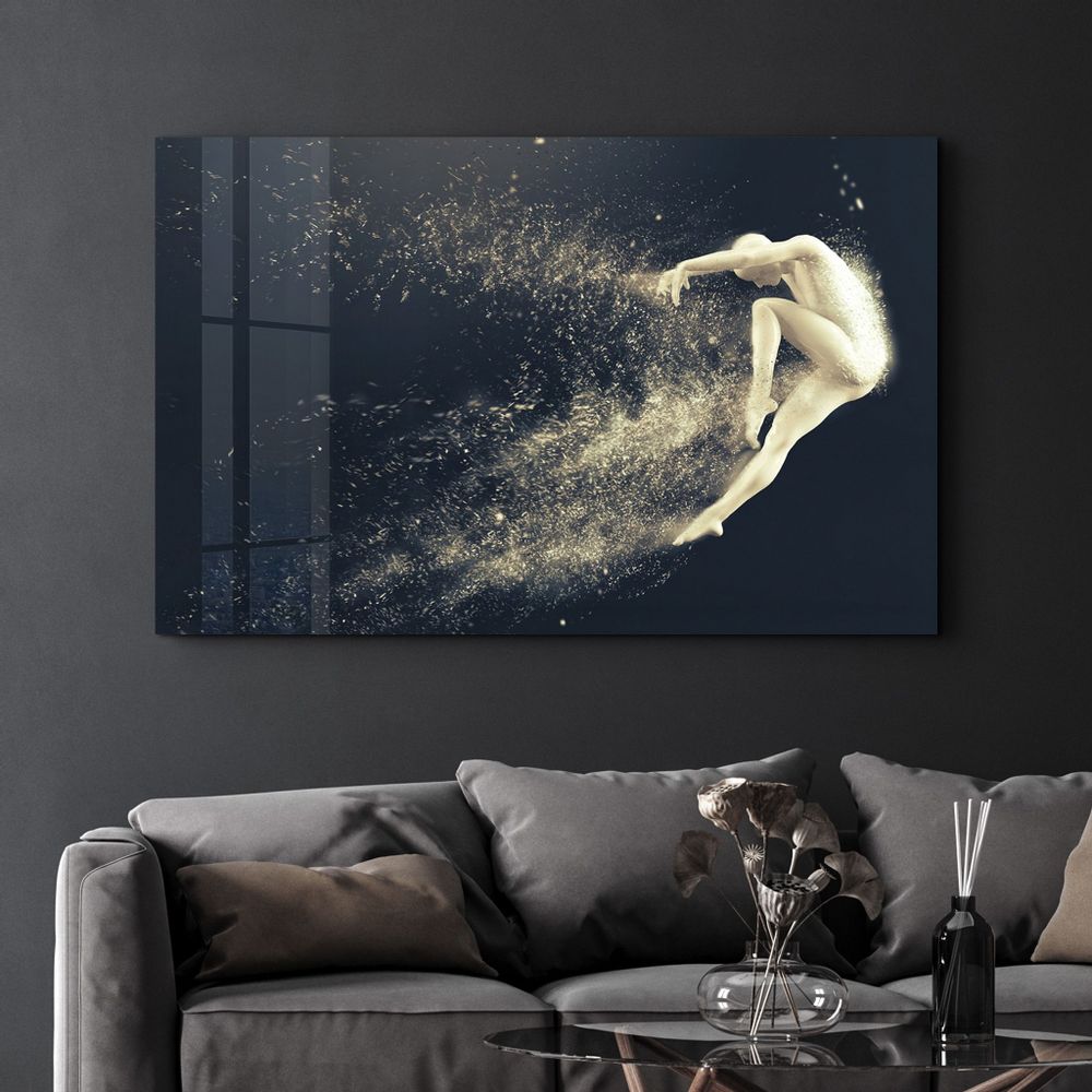 Other wall decoration - Abstract Riddick V2 | Glass Wall Art - ARTDESIGNA