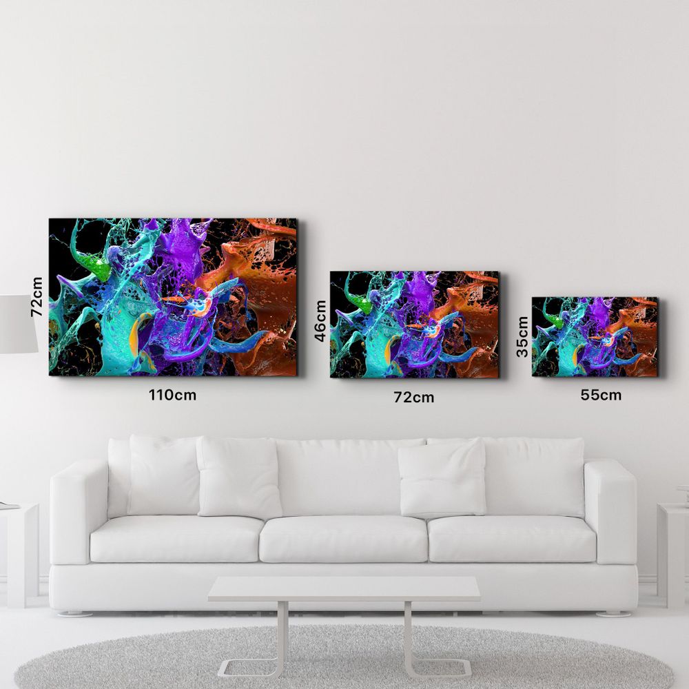 Autres décorations murales - Dance Of Paints | Glass Wall Art - ARTDESIGNA
