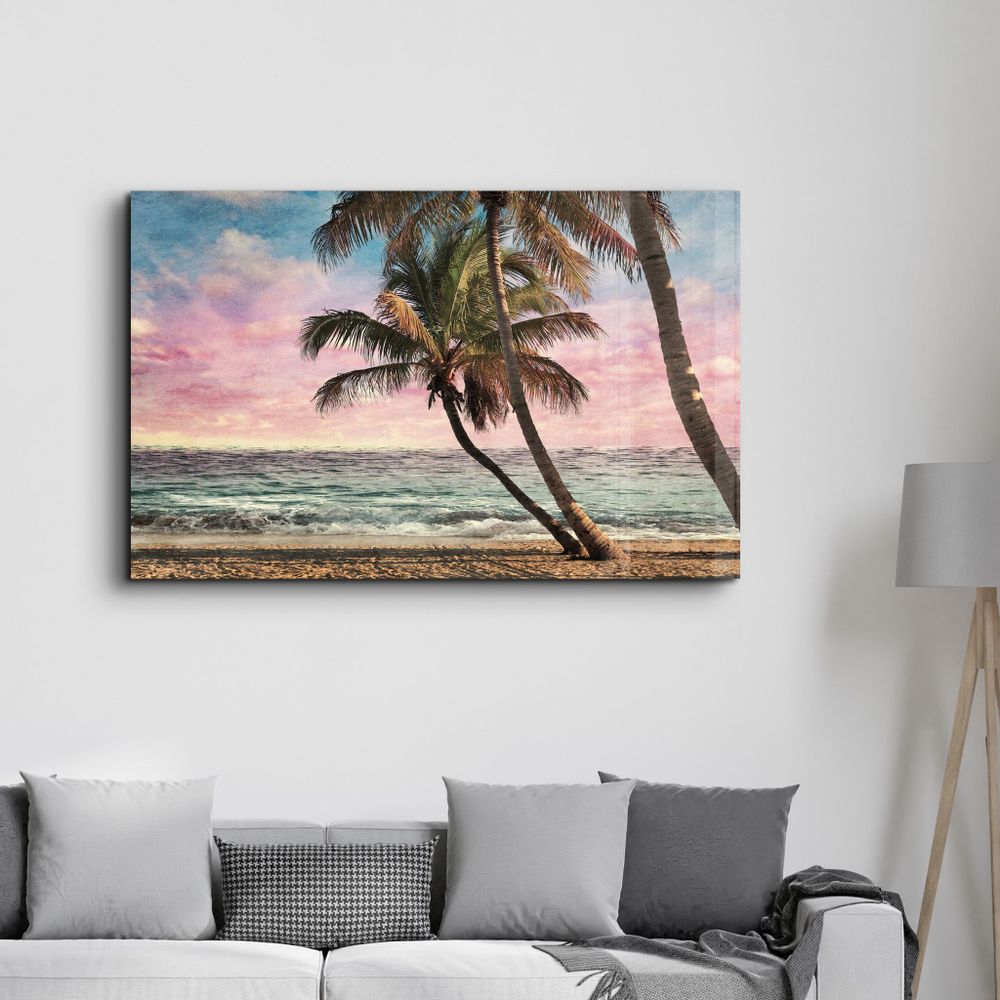 Other wall decoration - Oil Painting Of The Tropical | Glass Wall Art - ARTDESIGNA