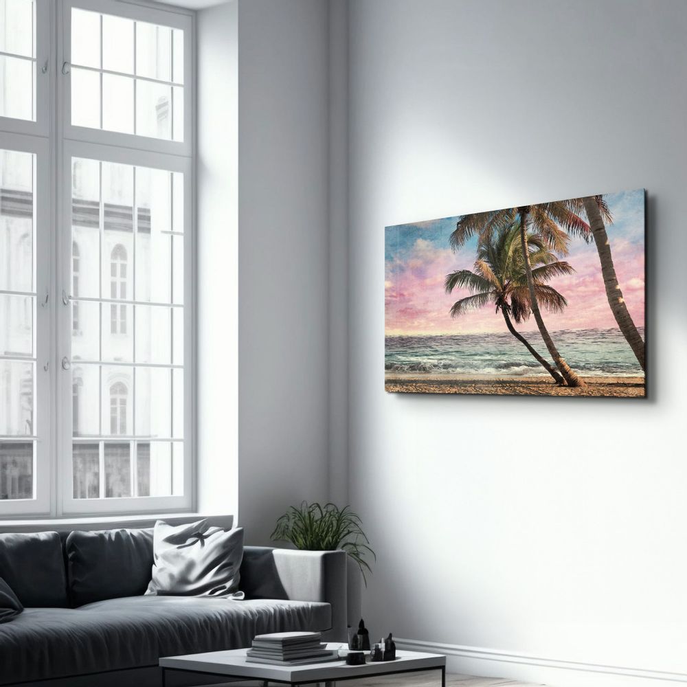 Other wall decoration - Oil Painting Of The Tropical | Glass Wall Art - ARTDESIGNA
