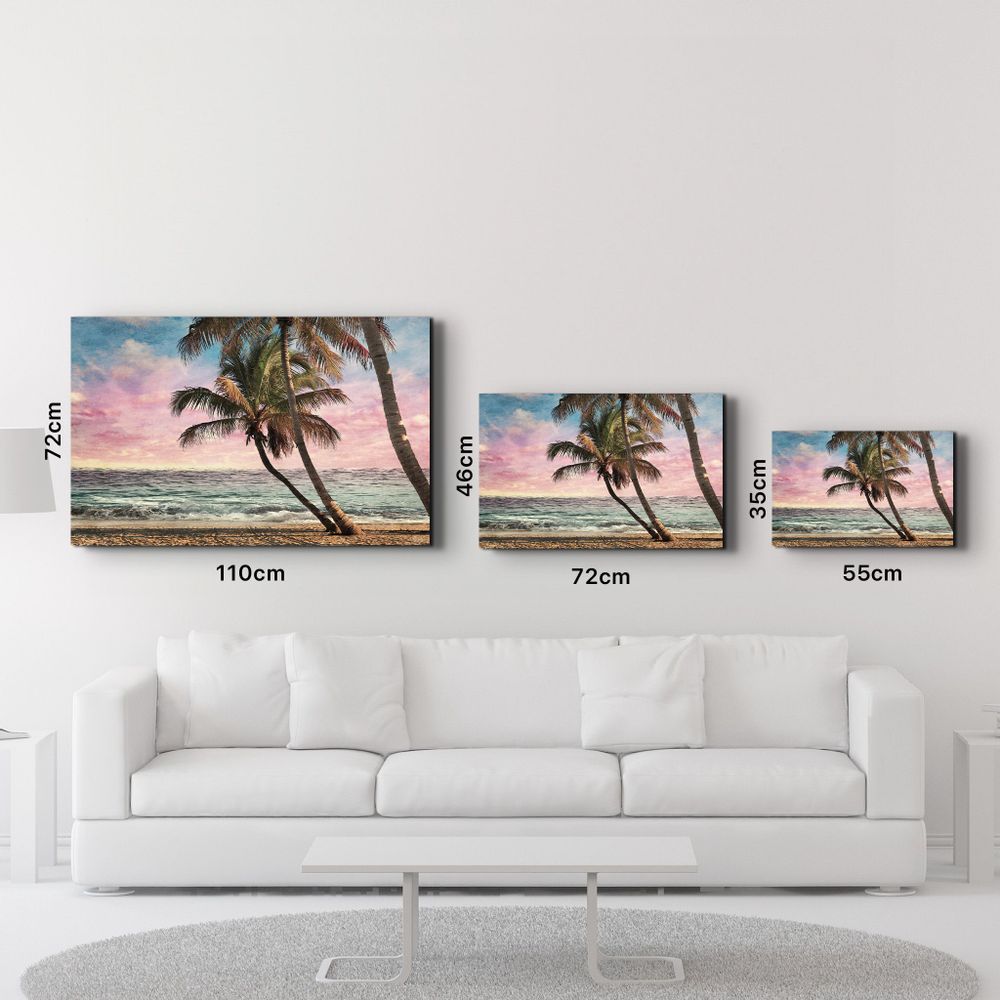 Other wall decoration - Oil Painting Of The Tropical | Glass Wall Art - ARTDESIGNA