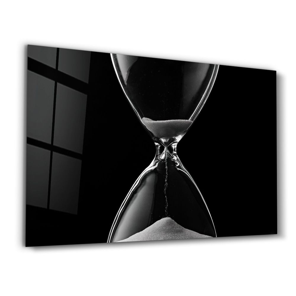 Autres décorations murales - No Time To Waste | Glass Wall Art - ARTDESIGNA