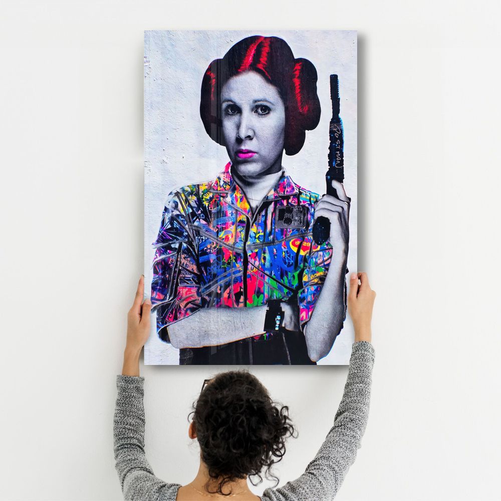 Other wall decoration - Vintage Leia | Glass Wall Art - ARTDESIGNA