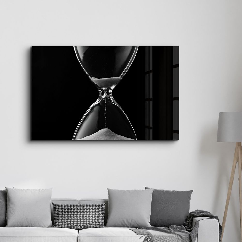 Autres décorations murales - No Time To Waste | Glass Wall Art - ARTDESIGNA